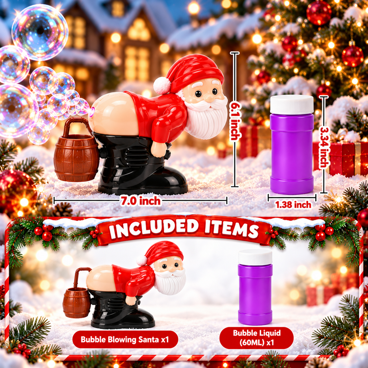Bubble Blowing Santa™